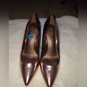 ALDO chrome women's heals